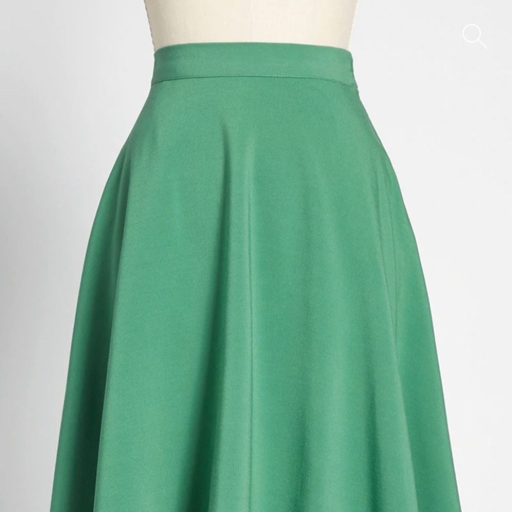 ModCloth Just This Sway midi A-Line skirt